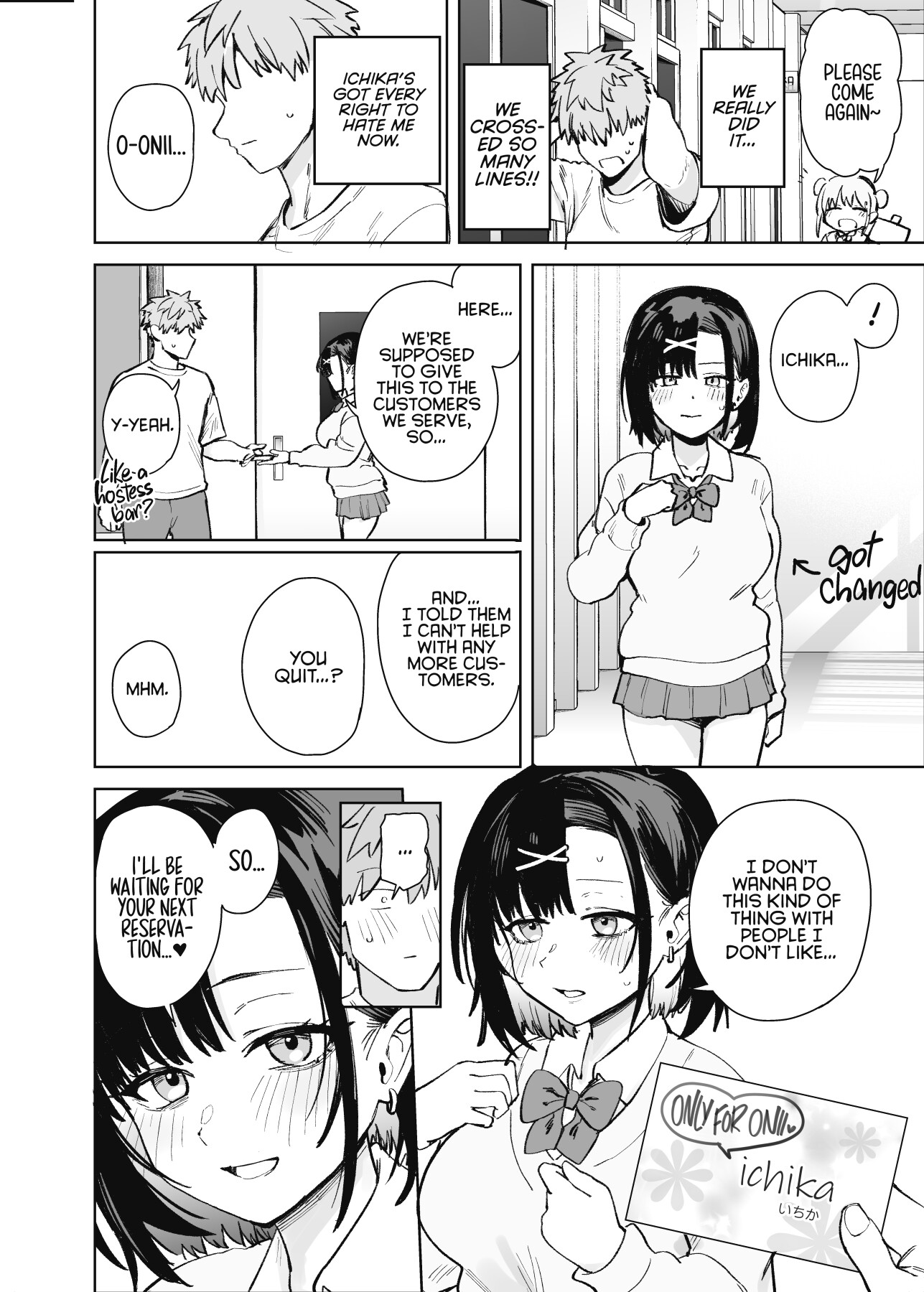 Hentai Manga Comic-My Little Sister Was a Hostess at Class 2-C's School Festival Boobs Bar-Read-41